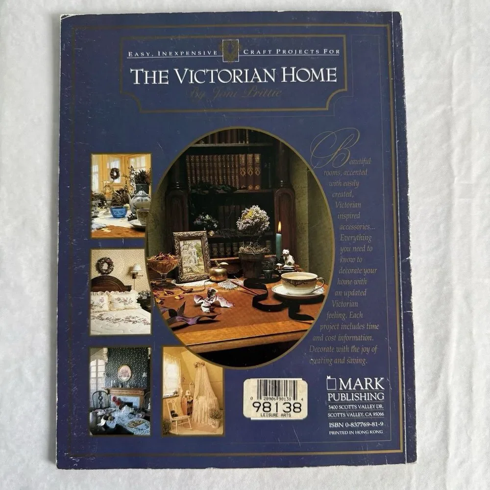 Vtg 1990 The Victorian Home Craft Projects Beginners Easy Inexpensive Craft Book
